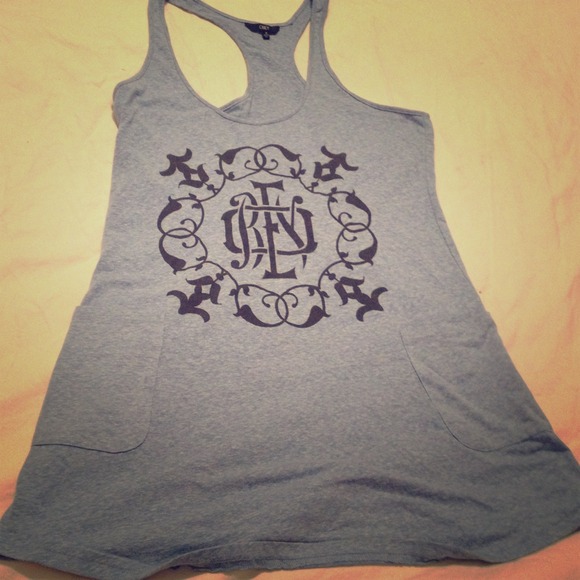 Blue obey dress