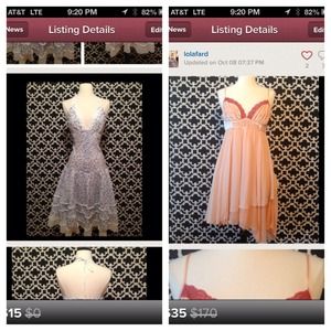 BUNDLE Blue and white floral and lace dress