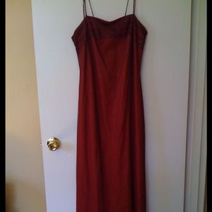 Red formal dress