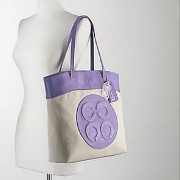 @@@SOLD@@@Authentic Coach shimmer khaki lilac