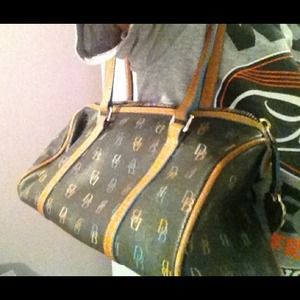 Classic navy blue Dooney & Bouke satchel