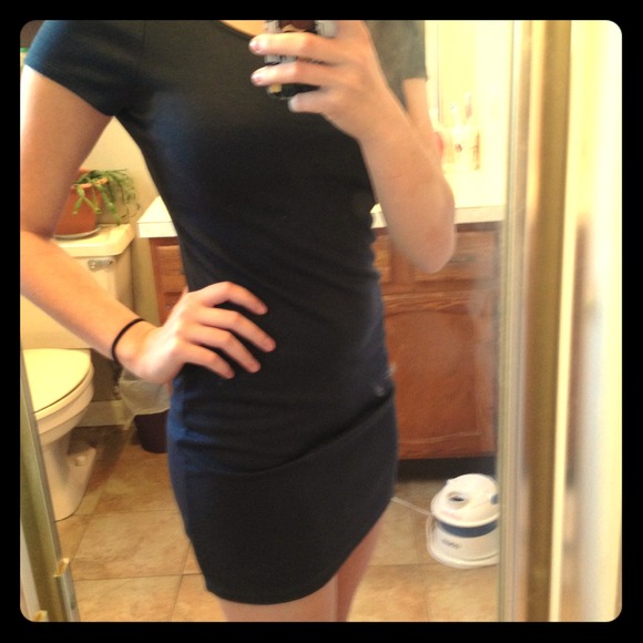Classy dark grey dress