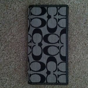 Authentic Coach checkbook cover
