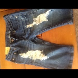 Denim long shorts. Reduced!