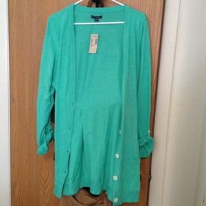 Aqua cardigan