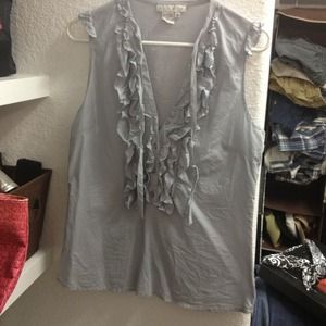 Ninety ruffle top