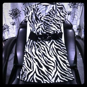 Sexy animal print dress