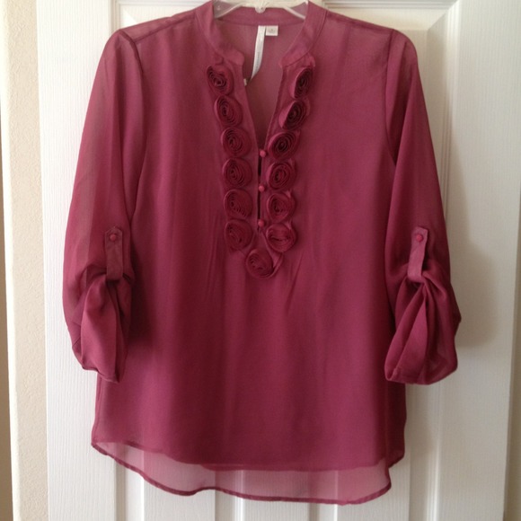 LC Lauren Conrad Tops - LC rose colored 3/4 sleeve top with matching tank