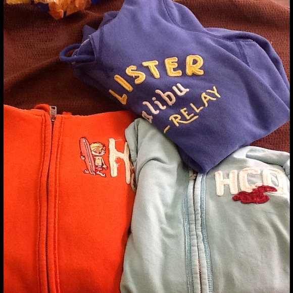 Hollister hoodies size medium. Light blue sold