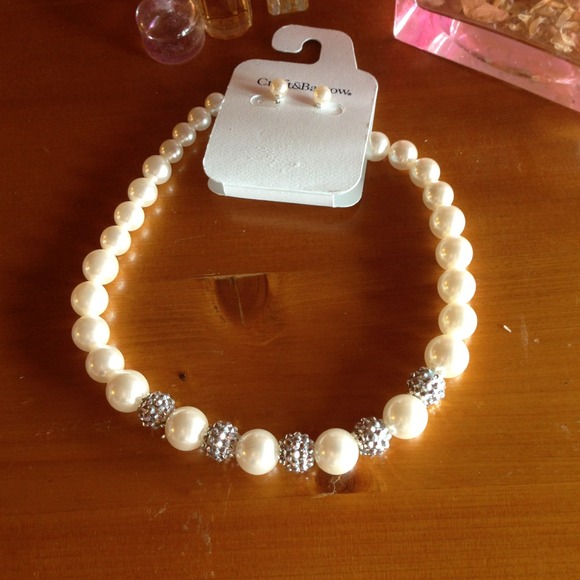 Croft & Barrow Fashion Pearl Necklace & Earrings