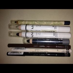 Lot of eyeliners/sticks and Milani blushes