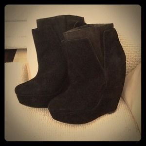 Suede Joe's booties $70