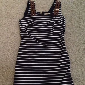 Michael Kors navy and white tank dress
