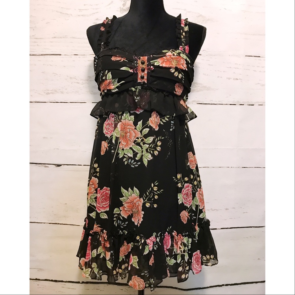 NWOT Floral Chiffon Dress