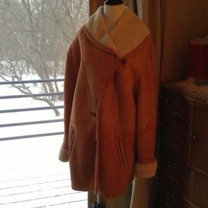 100% authentic shearling coat