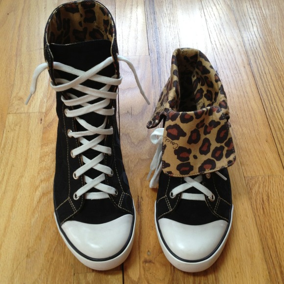 Coach Shoes - Authentic Coach Bonny Fold Down High Top Sneakers