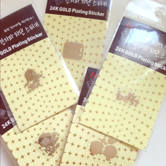 💋💋💋24K Gold plating phone sticker