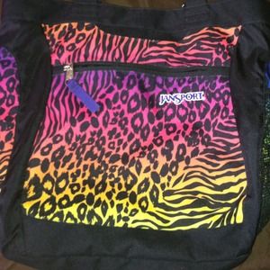 Jansport Leopard Print tote