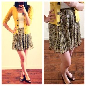 Cute Floral Print Skirt