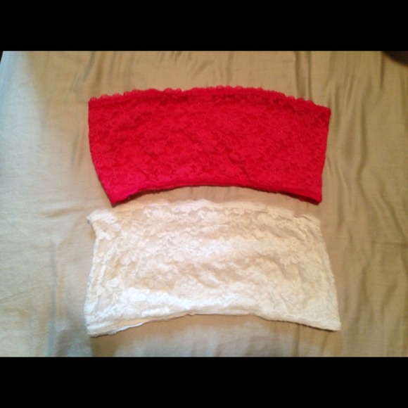 ❤❤Traded❤❤Bandeau's one pink and one white
