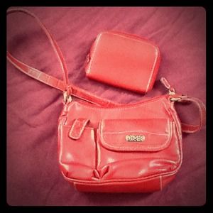 Small purse with matching wallet.