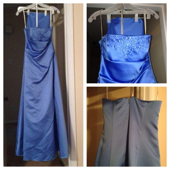 Periwinkle blue formal dress