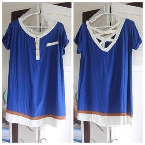 Royal Blue Tunic Dress NWOT