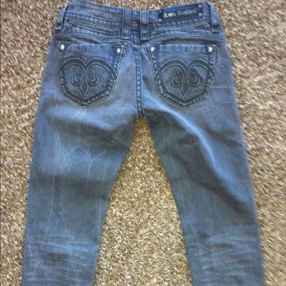 Rock Revival charcoal skinnies
