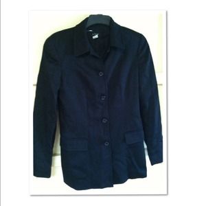 ❌Sold❌J.Crew dark solid black blazer Like new