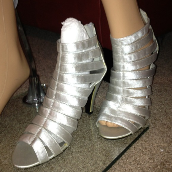 Classy silver heels
