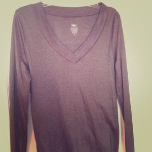 Brown & silver shimmery shirt long sleeved