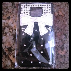 Black rhinestone phone case 💎