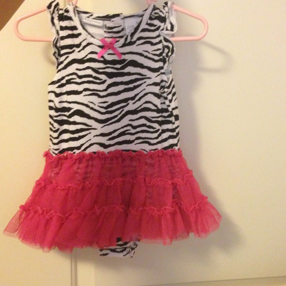 Infants zebra tutu outfit