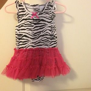Infants zebra tutu outfit