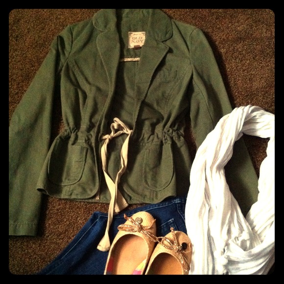 Old navy green blazer size xs - Picture 1 of 4