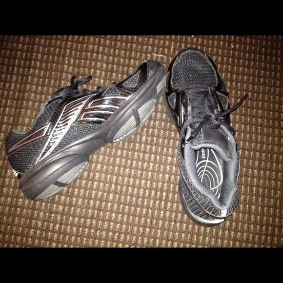 Reebok, black, toning shoes