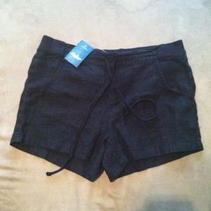 LUCKY BRAND BLACK LINEN SHORTS!