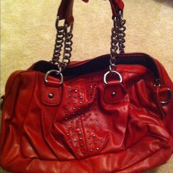 Dark red nine west leather bag ⬇️️reduced⬇️️