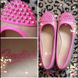 Ballet Flats with gold studs🎀