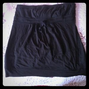 Black Strapless Shirt