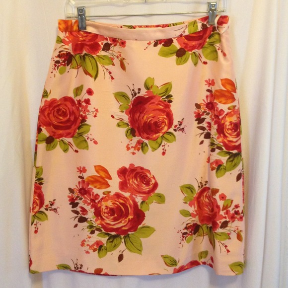 BR silk floral skirt. Think Spring!