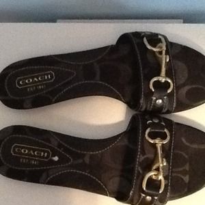Authentic Coach flat sandals!