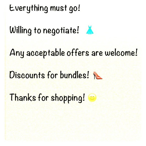 Everything must go!