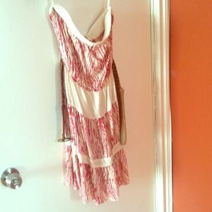 Red & white Large Dress by Ya Los Angeles w/belt