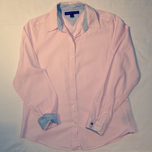 Tommy Hilfiger Pink Long Sleeve Button Down