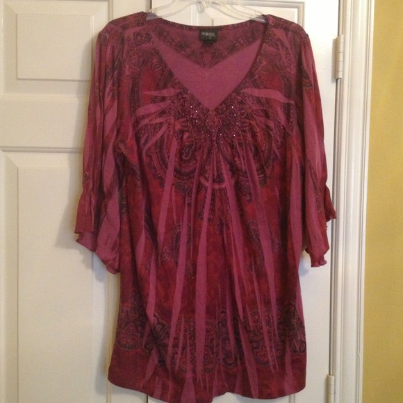Burgundy Blouse