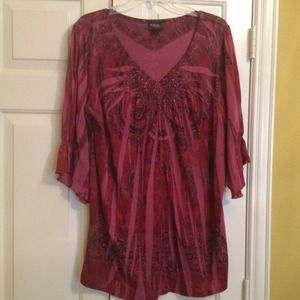 Burgundy Blouse