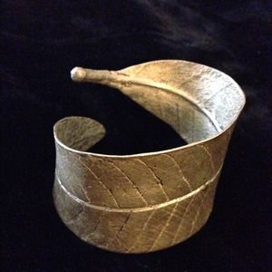 Max Azria Sculpted Leaf Bracelet