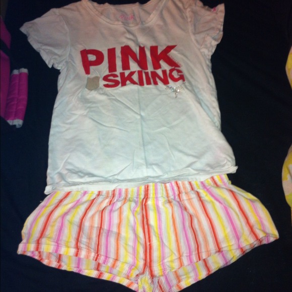 Cute VS Pink shirt an shorts! Bundle or separate!! - Picture 1 of 2