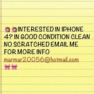💢SOLD💢Good condition iPhone 4 Verizon